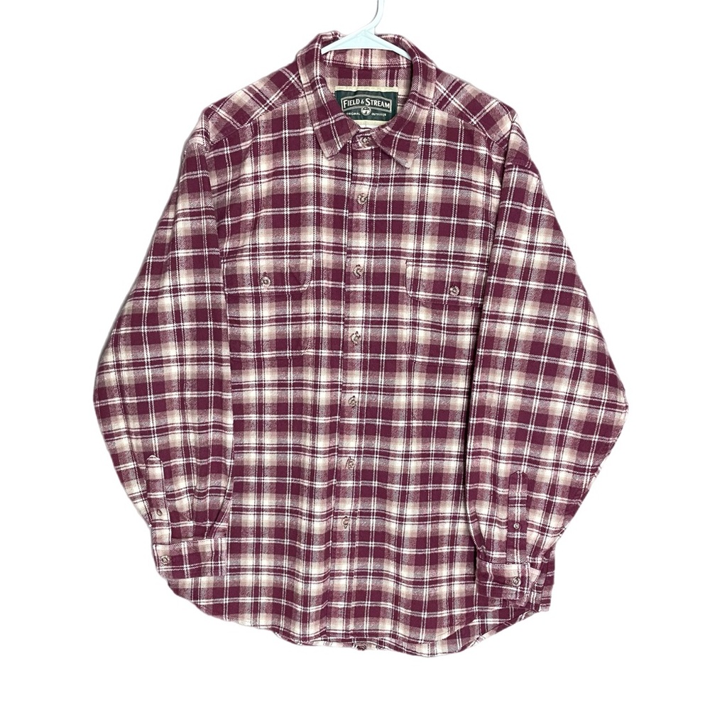 Field & Stream Men’s Flannel Button Up Shirt Plaid Size XL